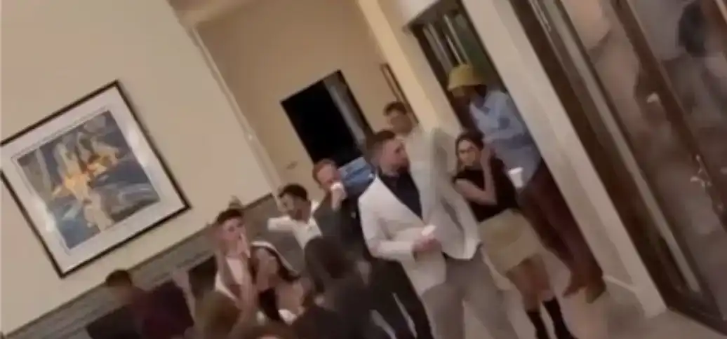 Party guests celebrating